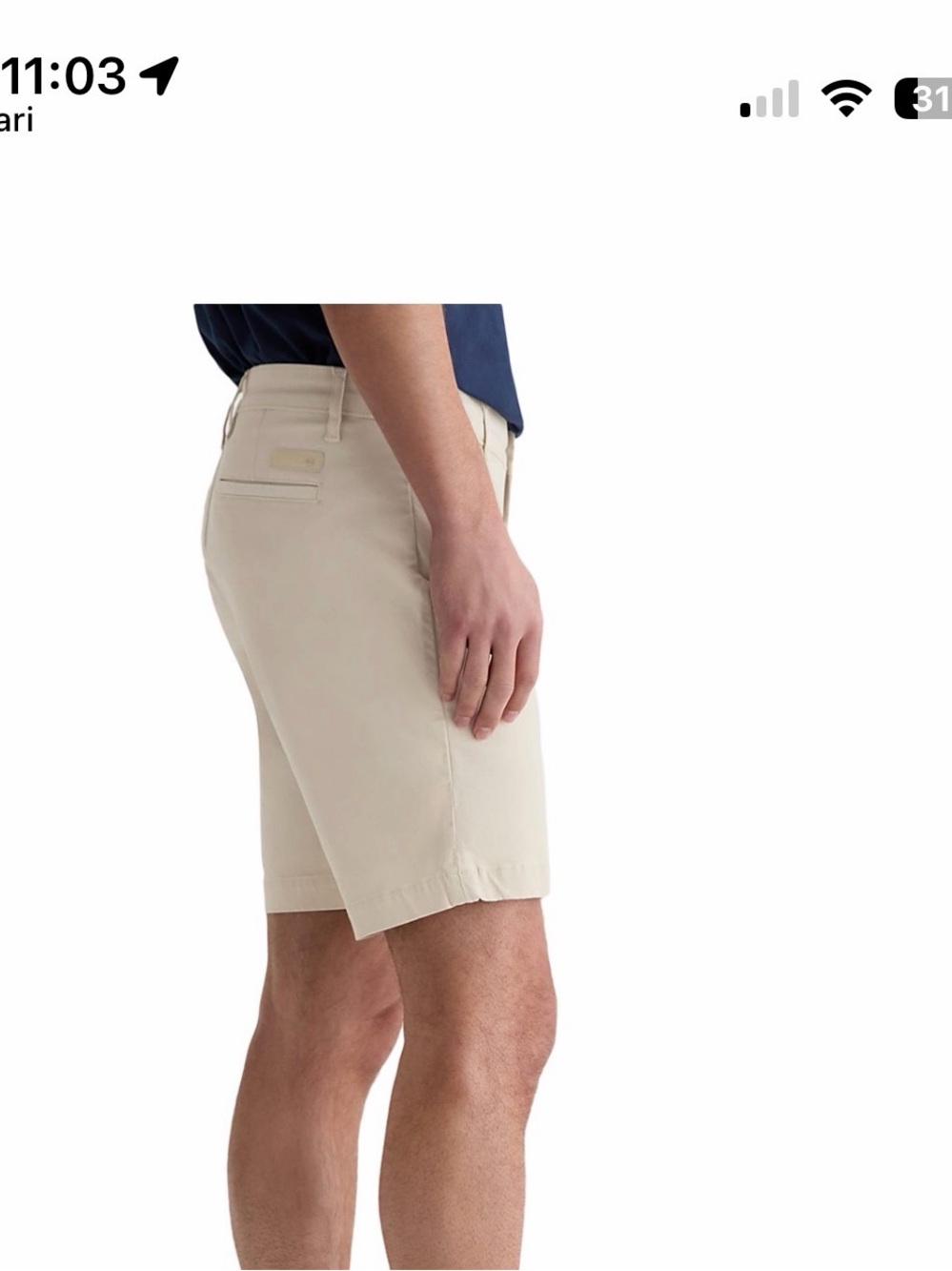 AG Mens shorts in khaki
